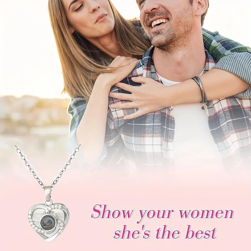 Eternal Rose Gift Box with Necklace - Romantic Preserved Flower Jewelry Gift for Mom, Girlfriend, Wife | Luxury Gift for Birthday, Anniversary, Mother's Day